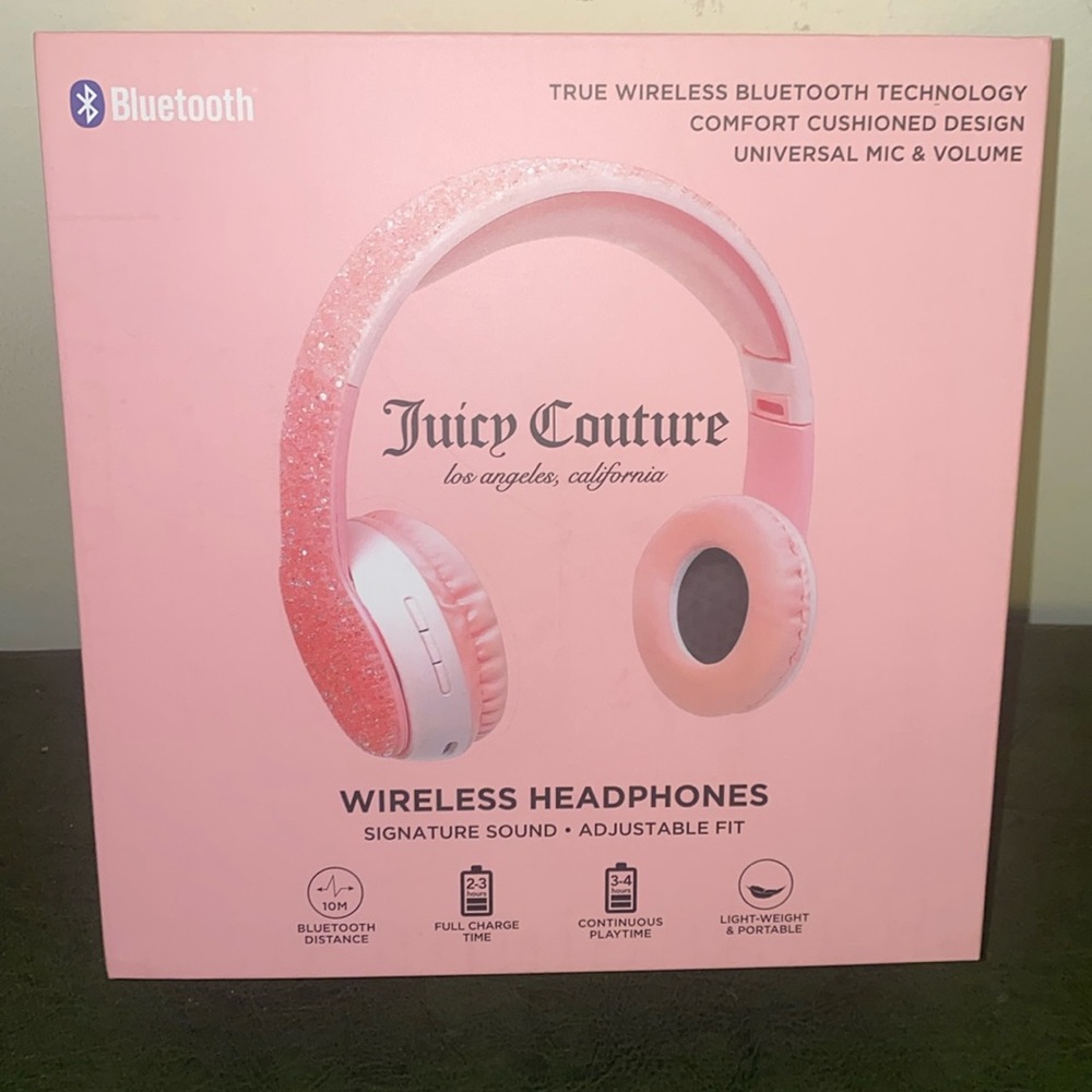 Juicy Couture Pink Bling Sparkle Wireless Headphones 💗